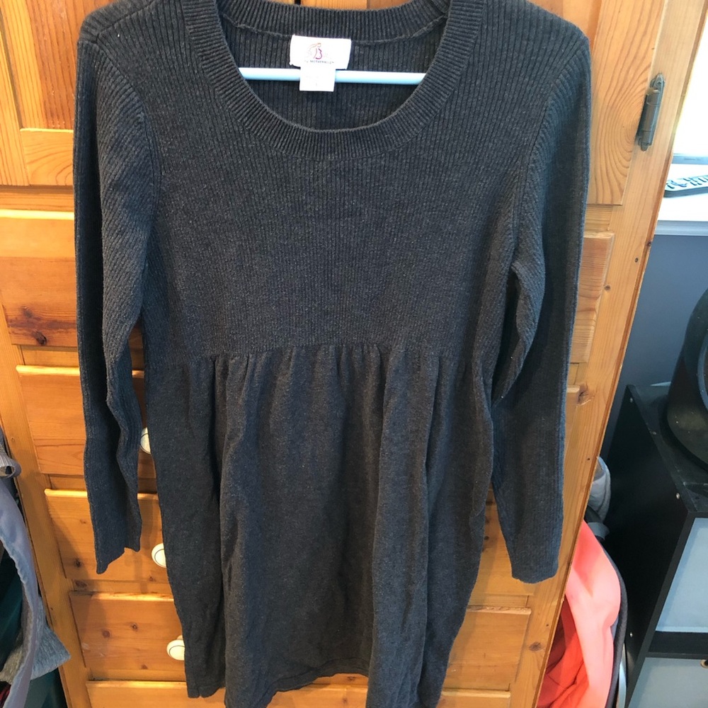 Maternity sweater dress